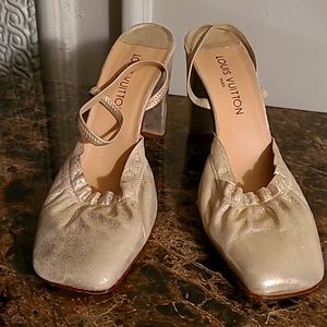 Womens sling back louis vuitton casual shoe